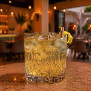 Authentic Aquarius lemon at Toranj Persian Restaurant Marbella Spain