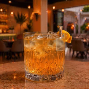 Authentic Aquarius naranja at Toranj Persian Restaurant Marbella Spain