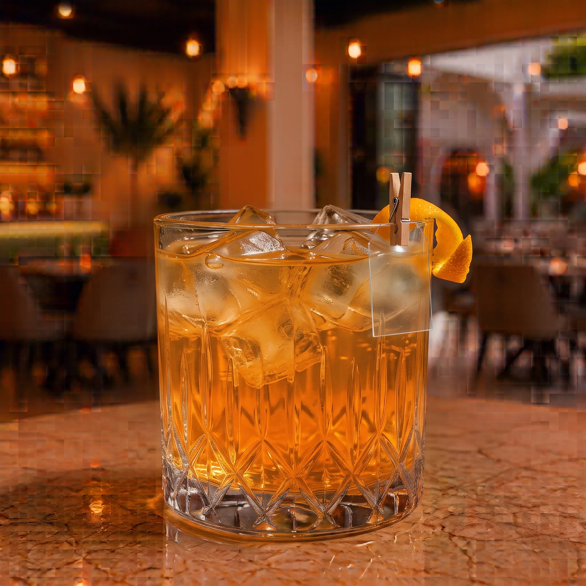 Authentic Aquarius naranja at Toranj Persian Restaurant Marbella Spain