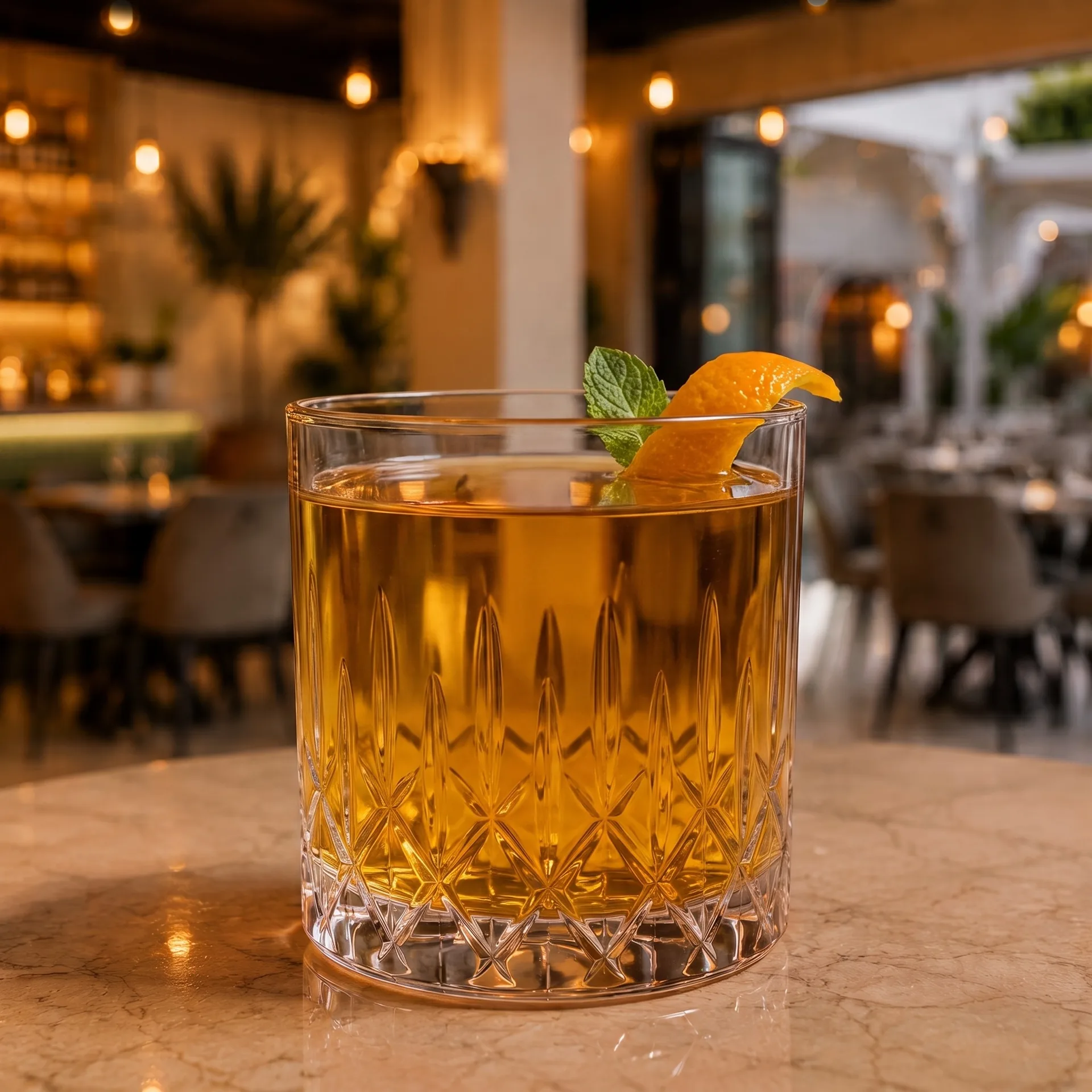 Authentic Bacardi at Toranj Persian Restaurant Marbella Spain