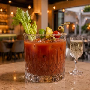 Authentic Bloody Mary at Toranj Persian Restaurant Marbella Spain