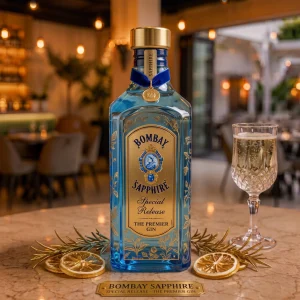 Authentic Bottle of Bombay at Toranj Persian Restaurant Marbella Spain