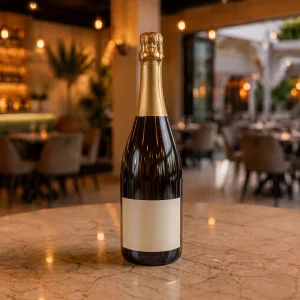 Authentic Bottle of Champagne at Toranj Persian Restaurant Marbella Spain