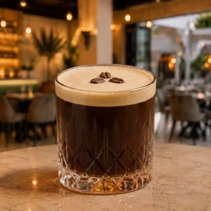 Authentic Espresso martini at Toranj Persian Restaurant Marbella Spain