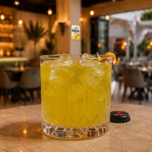 Authentic Fanta limon at Toranj Persian Restaurant Marbella Spain