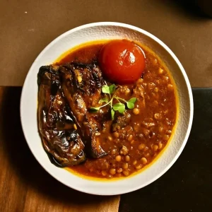 Authentic Gheimeh bademjoon (No Rice) at Toranj Persian Restaurant Marbella Spain