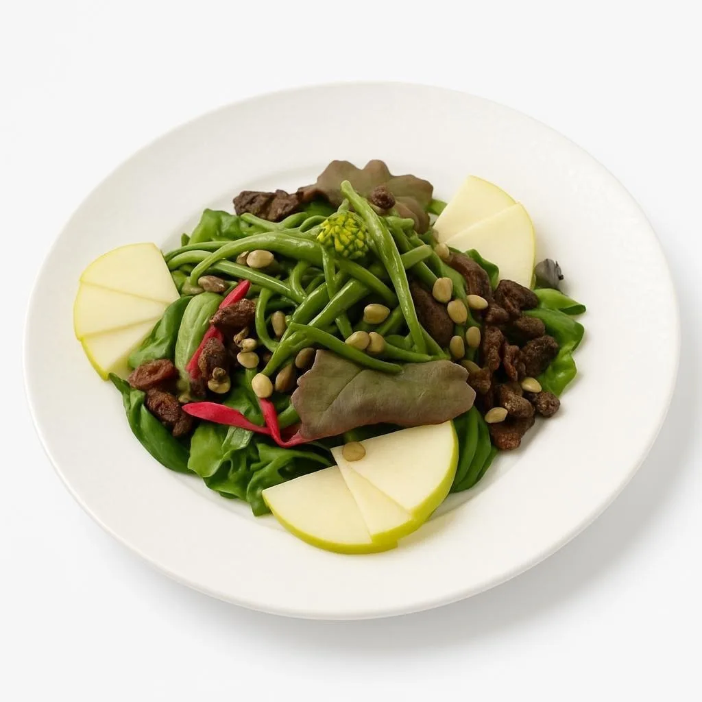 Authentic Green Salad at Toranj Persian Restaurant Marbella Spain