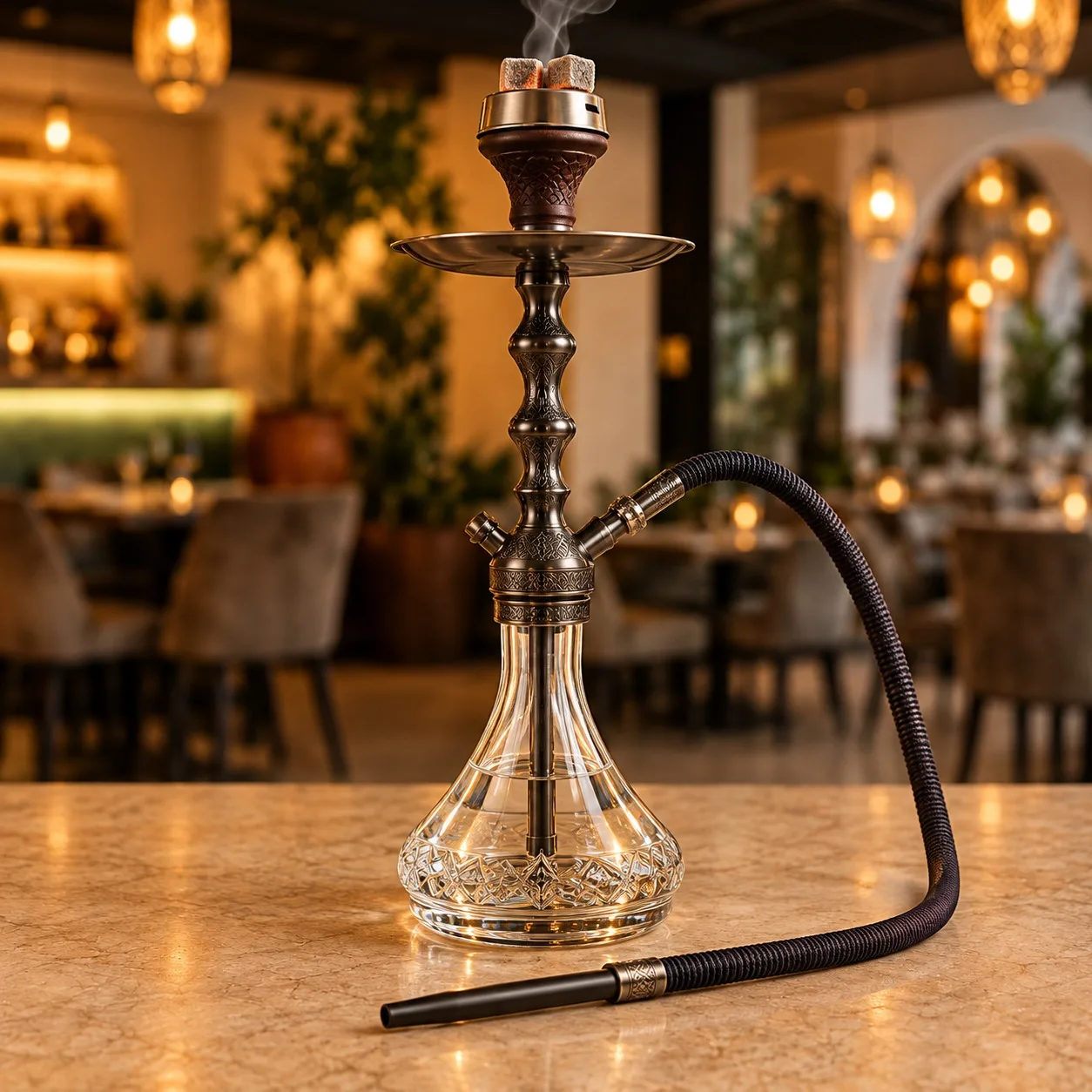 Authentic Hookah at Toranj Persian Restaurant Marbella Spain