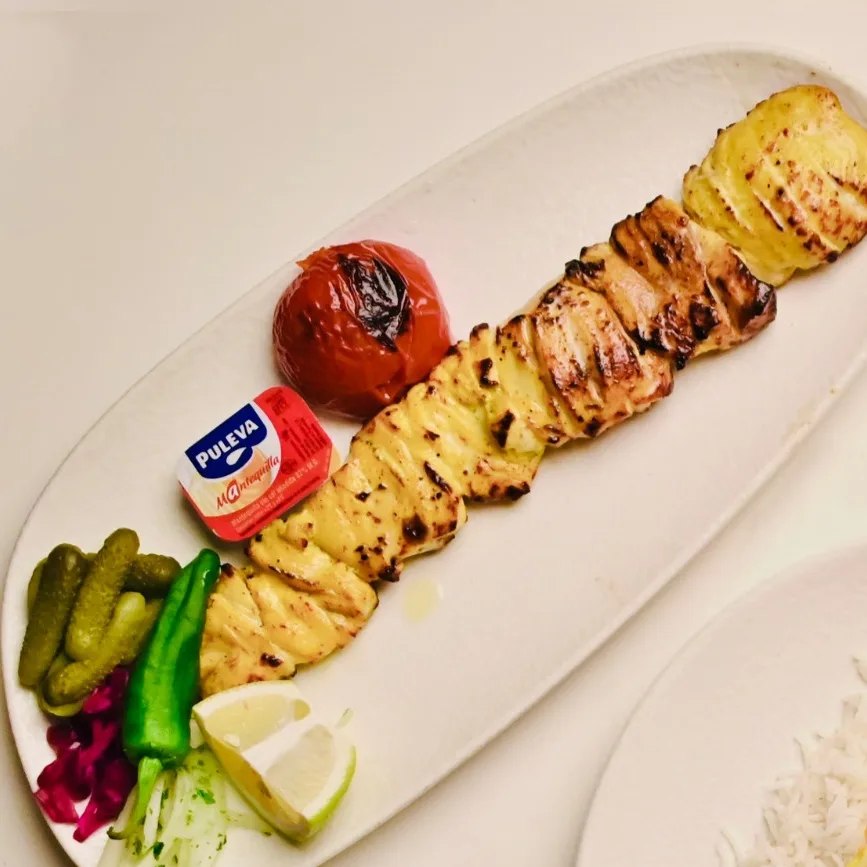 Authentic Jujeh (No Rice) at Toranj Persian Restaurant Marbella Spain