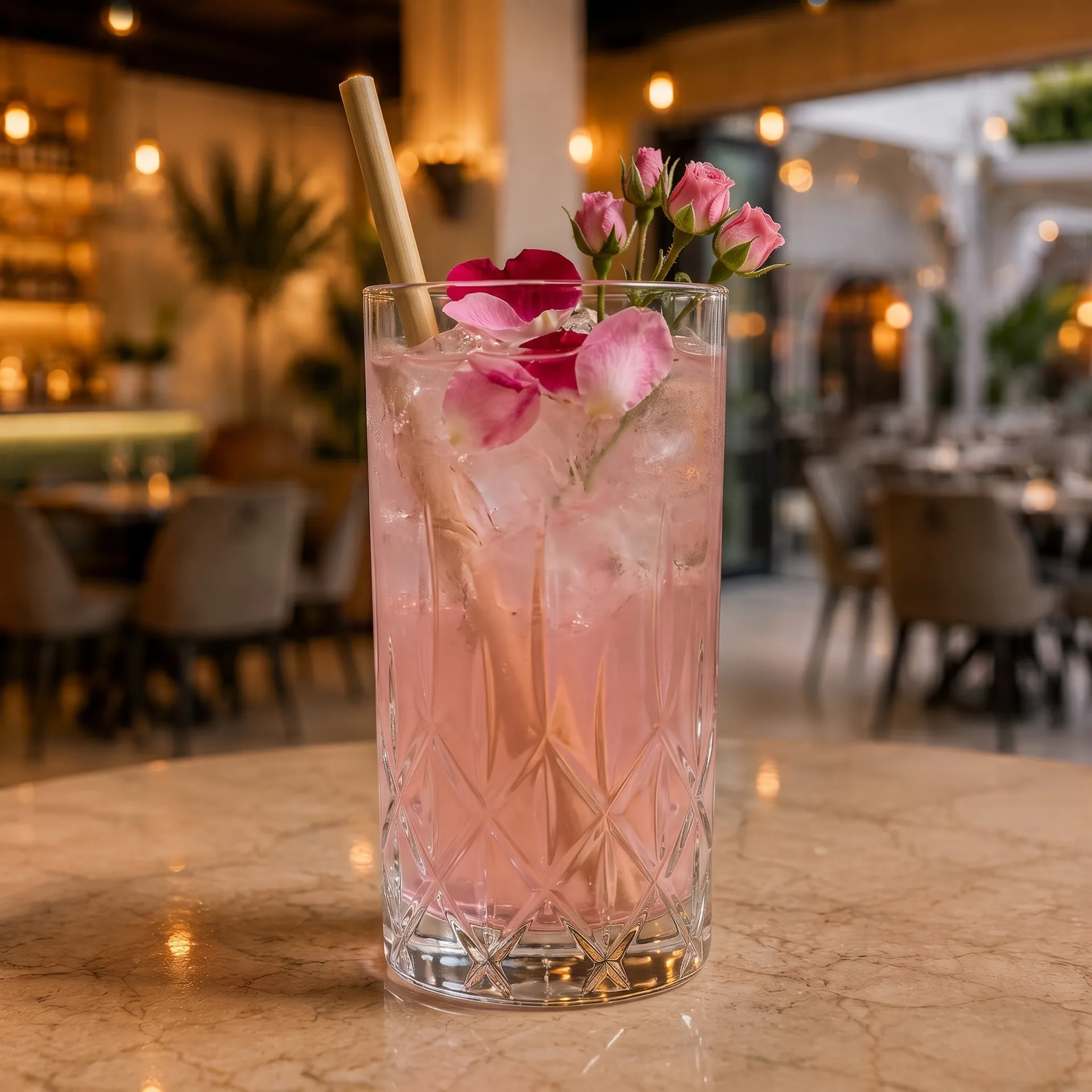 Authentic Lanois Rose at Toranj Persian Restaurant Marbella Spain