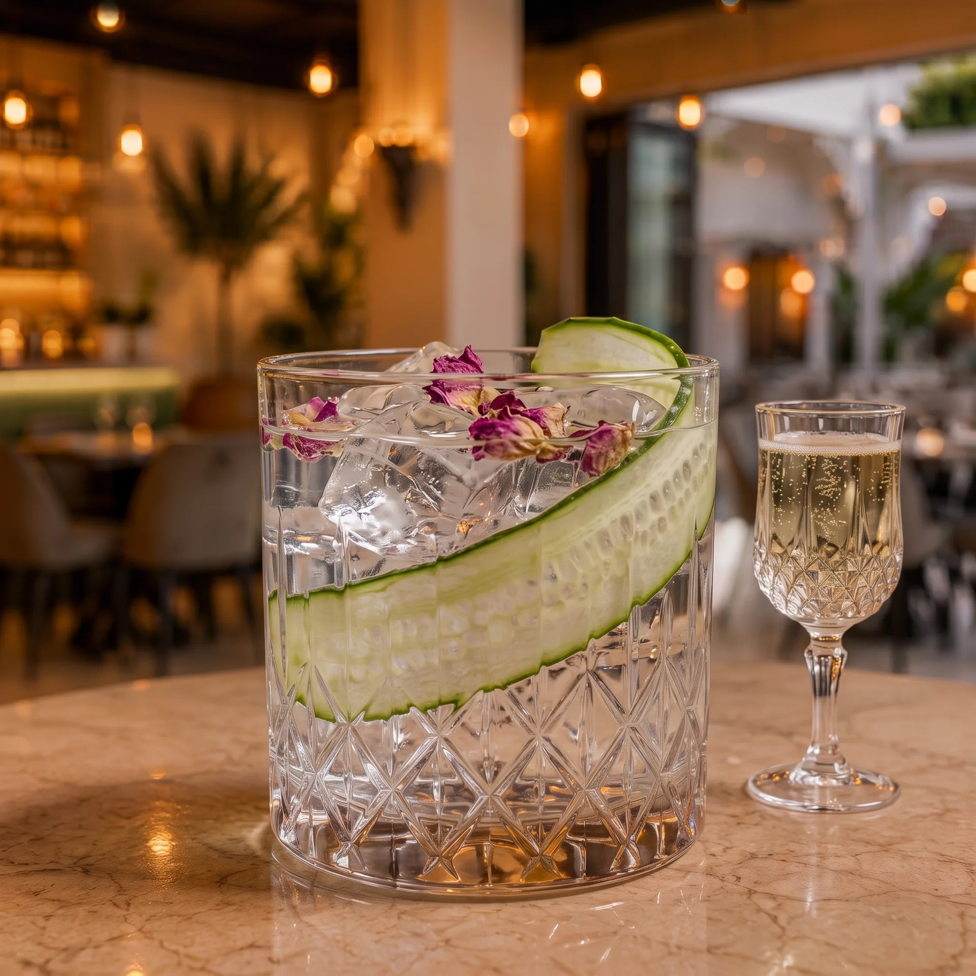 Authentic Larios blanco at Toranj Persian Restaurant Marbella Spain