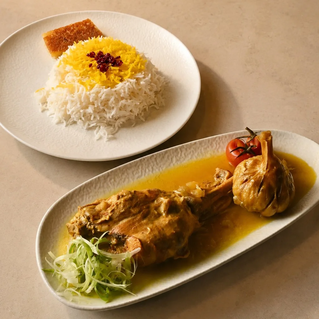 Authentic Mahicheh (With Rice) at Toranj Persian Restaurant Marbella Spain