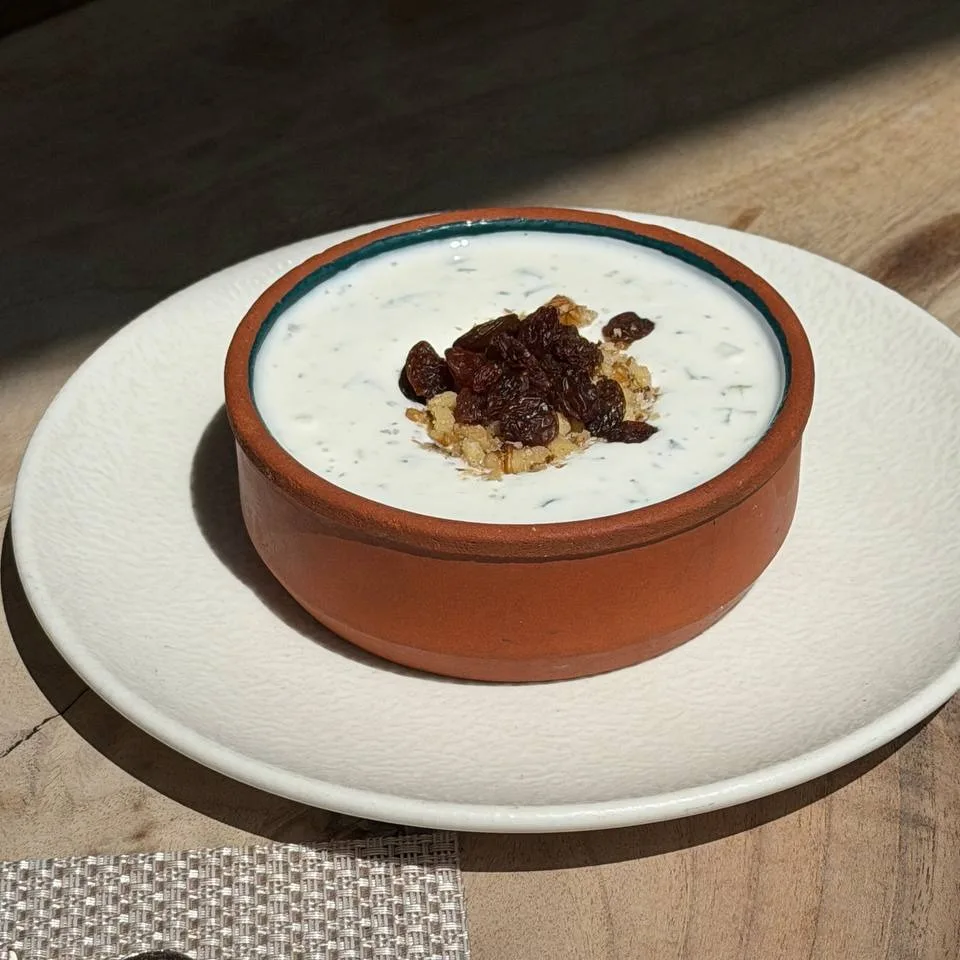 Authentic Mast-o-khiyar at Toranj Persian Restaurant Marbella Spain