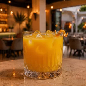 Authentic Orange juice at Toranj Persian Restaurant Marbella Spain