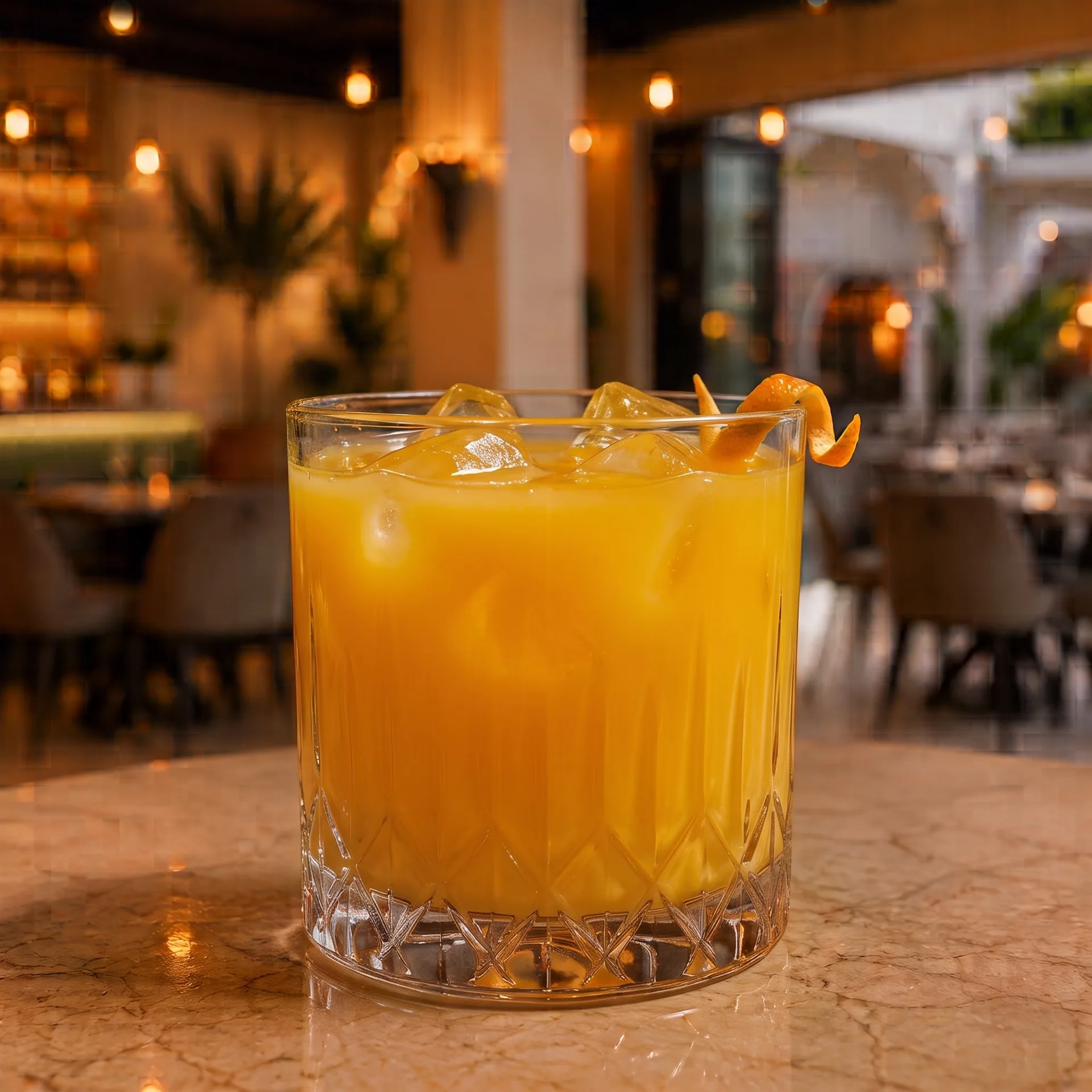 Authentic Orange juice at Toranj Persian Restaurant Marbella Spain