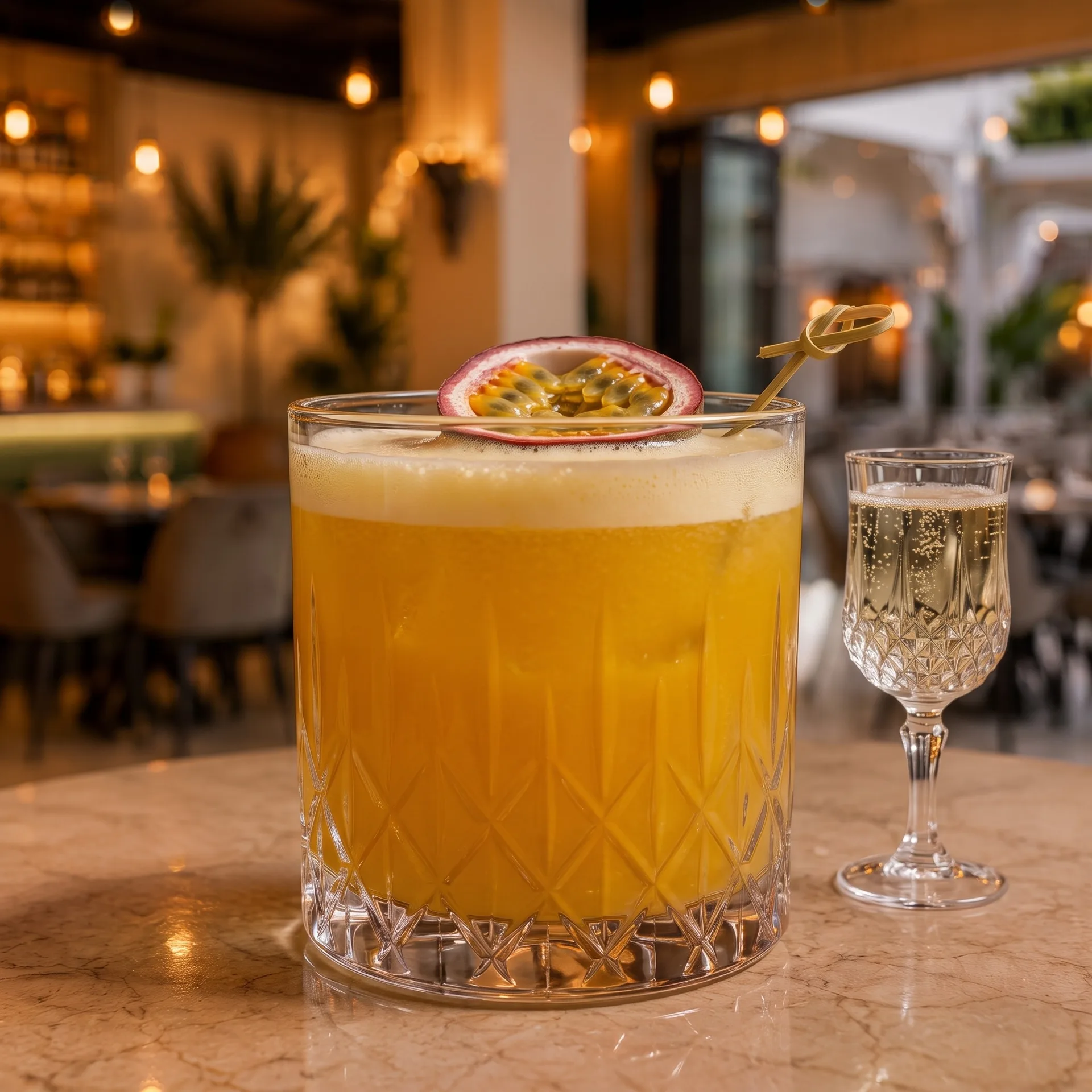 Authentic Porn star Martini at Toranj Persian Restaurant Marbella Spain