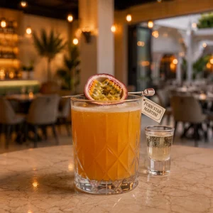 Authentic Porn star Martini at Toranj Persian Restaurant Marbella Spain