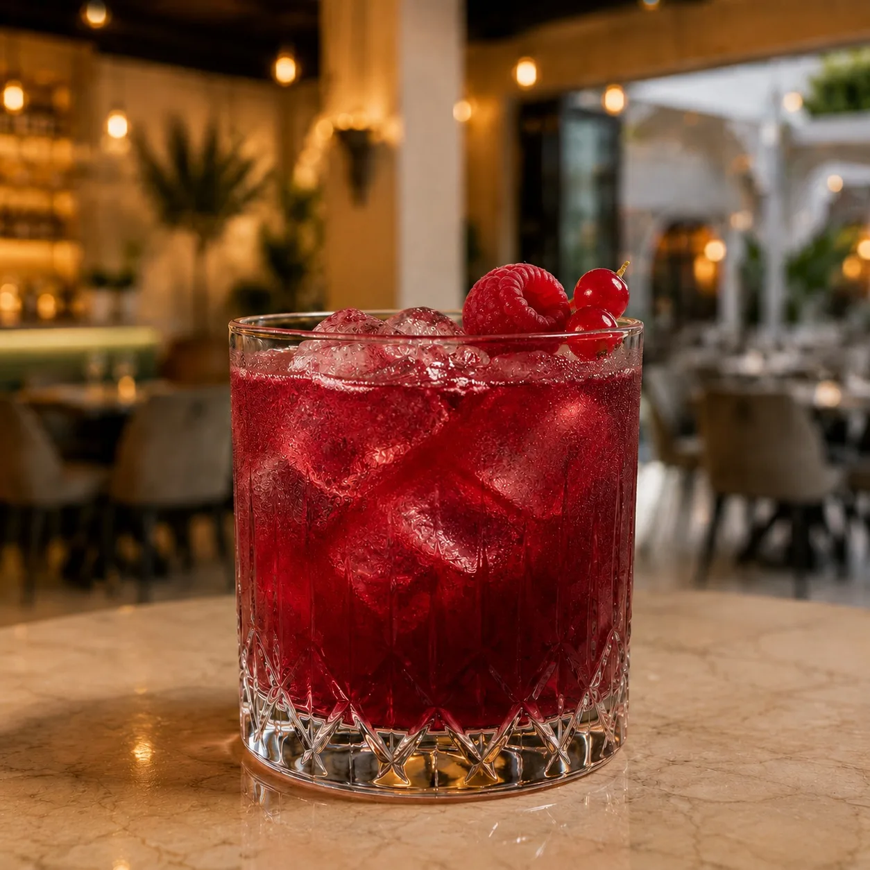 Authentic Red berries at Toranj Persian Restaurant Marbella Spain