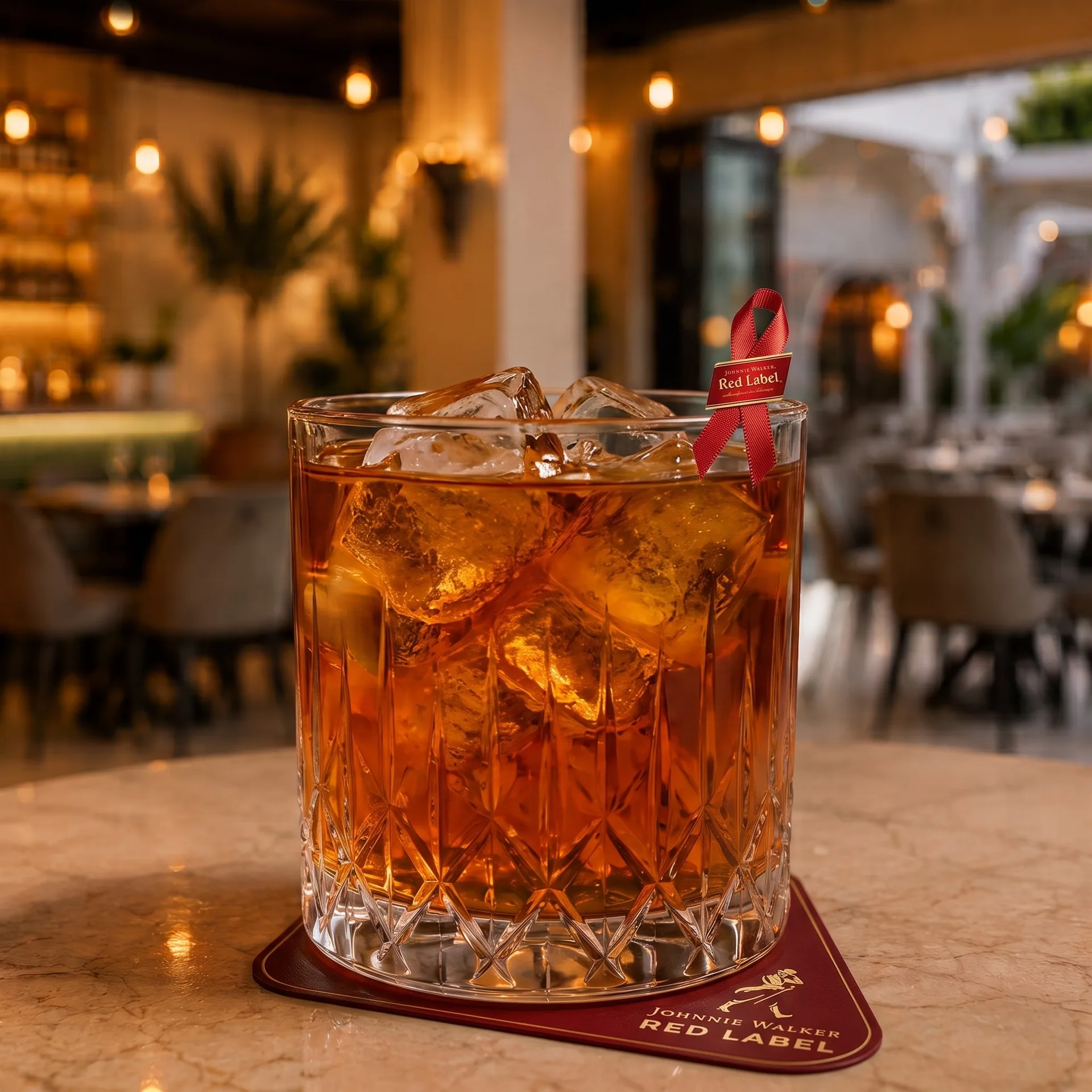 Authentic Red label at Toranj Persian Restaurant Marbella Spain