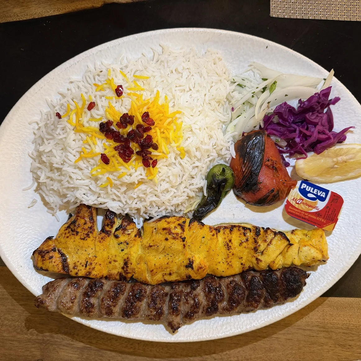 Authentic Vaziri (With Rice) at Toranj Persian Restaurant Marbella Spain